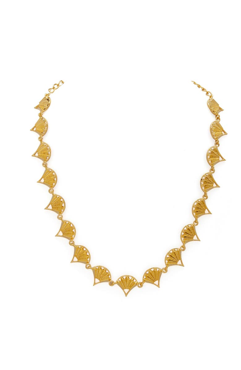 Dhwani Bansal Pankha Necklace, Main, color, Gold Plated