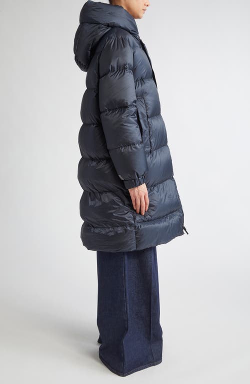 Max Mara The Cube Sei Down Longline Coat In Blue