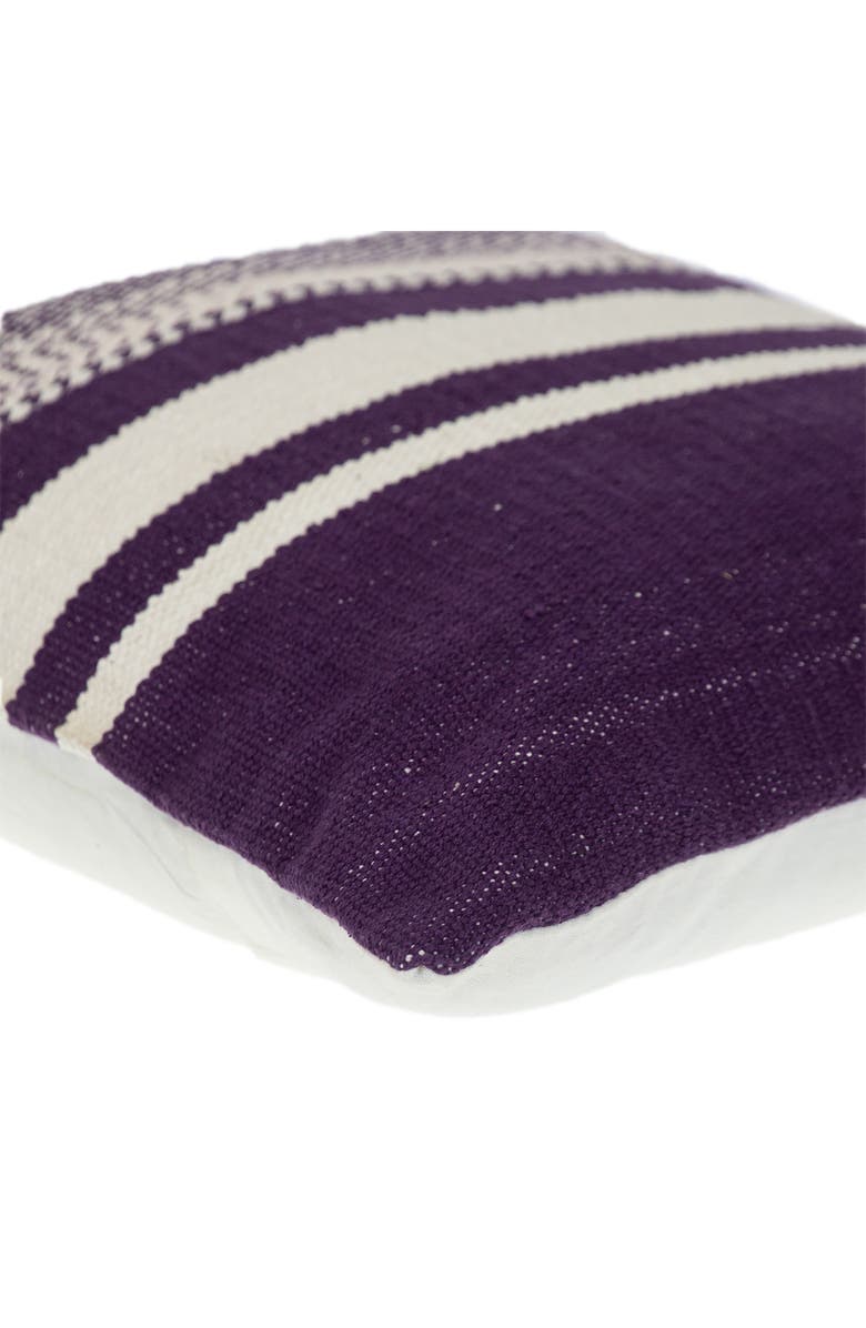 PARKLAND COLLECTION Stripe Square Accent Pillow, Alternate, color, 