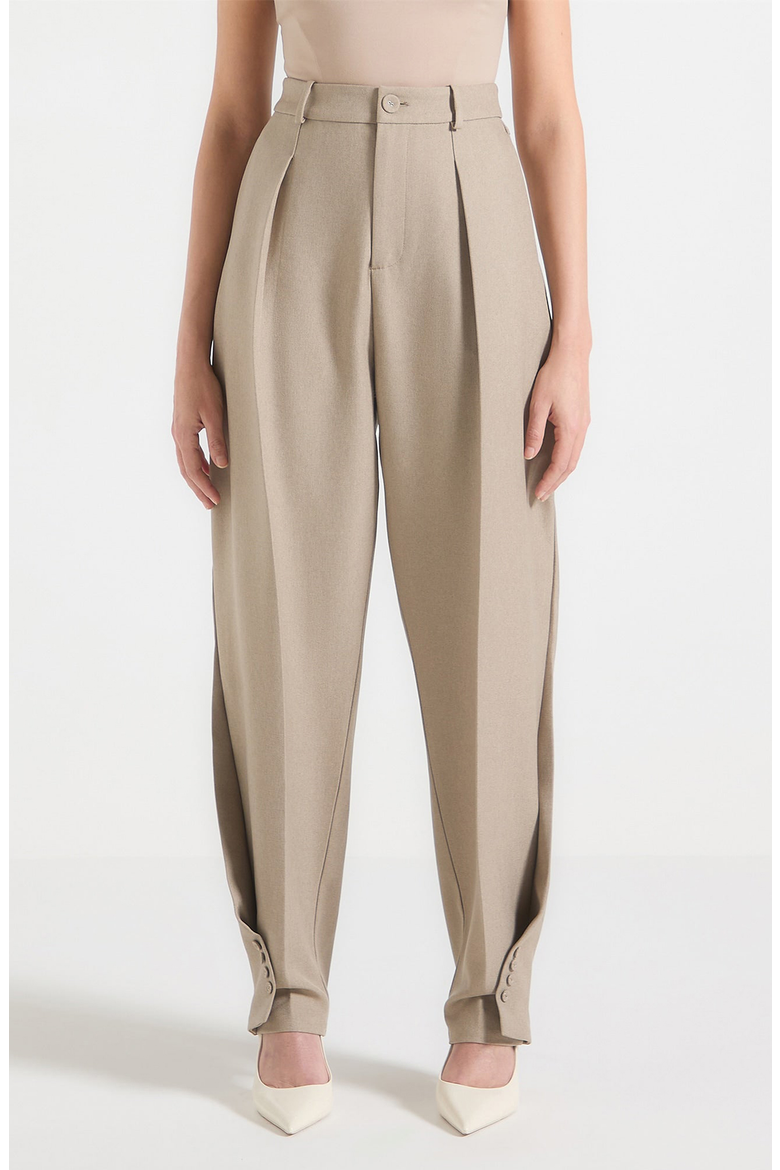 Sophie Twist Leg Tailored Trousers, Alternate, color, Taupe