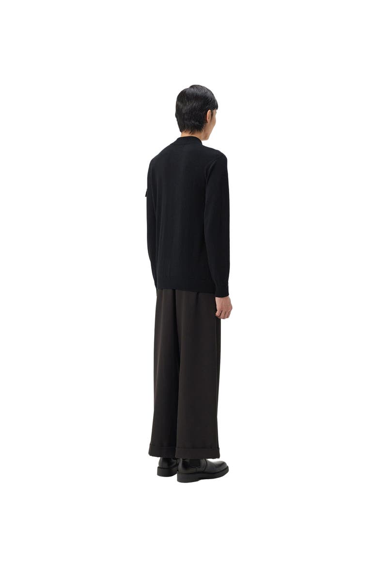 Cashmere Bomber, Alternate, color, black