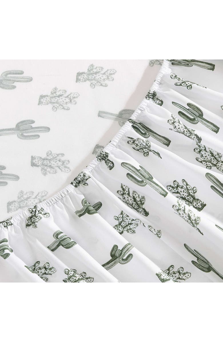 Wrangler Cacti Print Microfiber Sheet Set, Alternate, color, / Dark Green