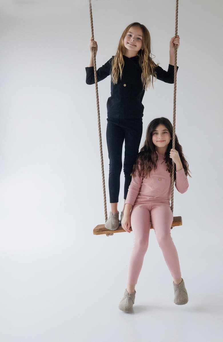 NoggiWear Wrap with Pocket Loungewear Set, Alternate, color, 