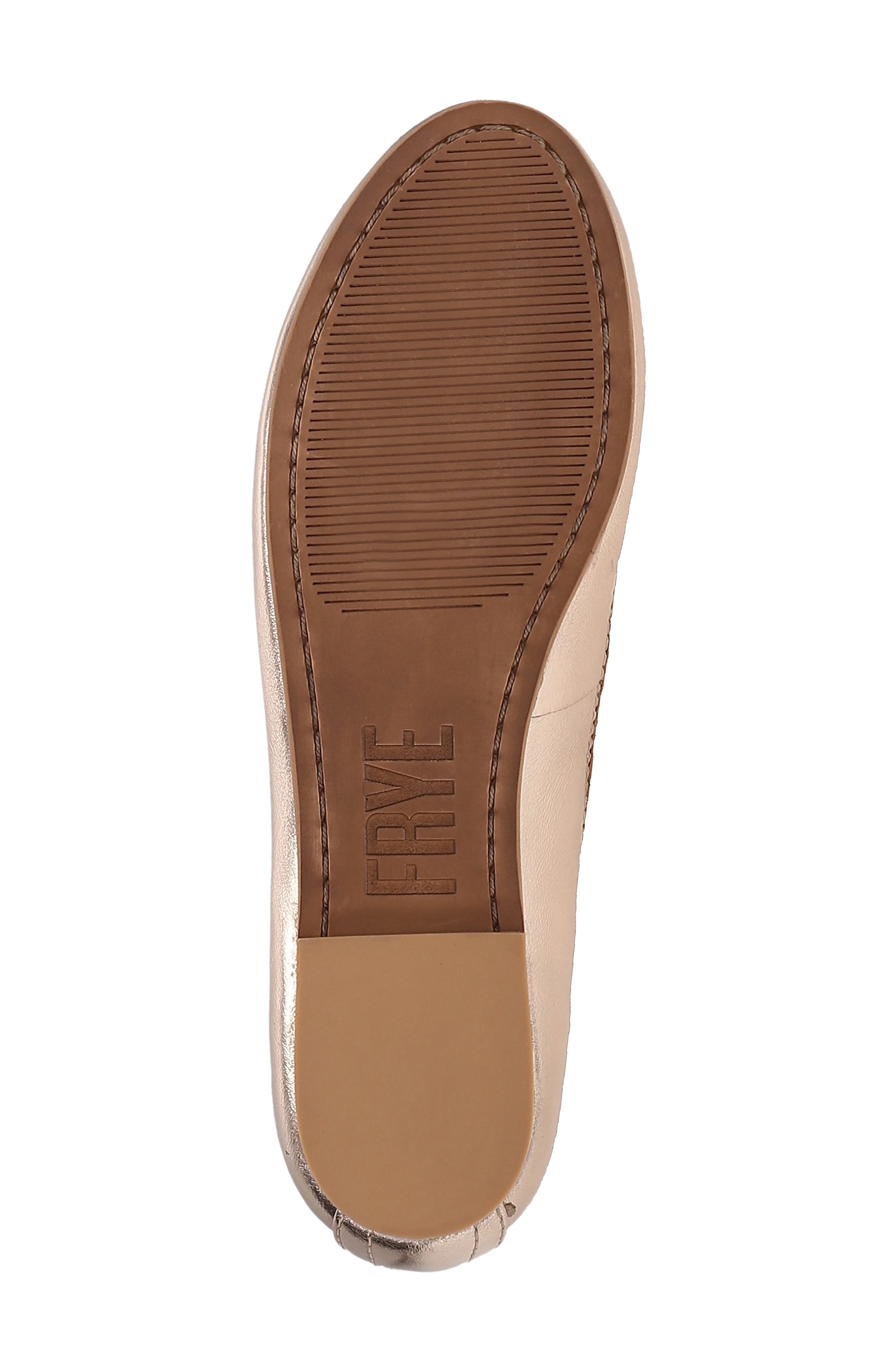 Frye Carson Ballet Flat, Alternate, color, Rose Gold