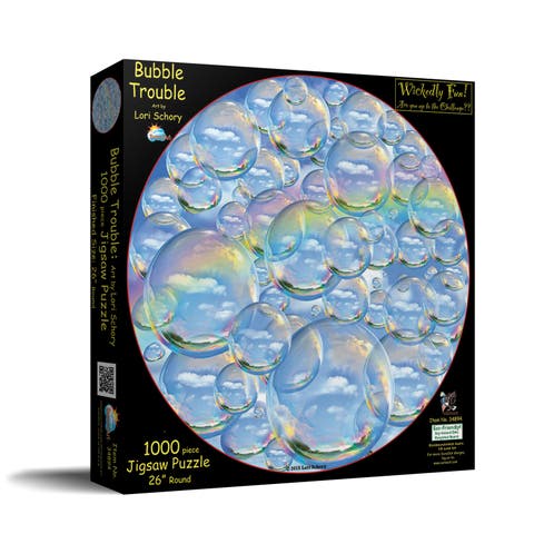 Bubble Trouble 1000 piece Jigsaw Puzzle for Adults Round
