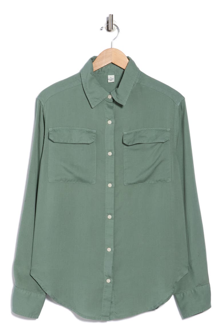 Utility Button-Up Shirt, Alternate, color, LAUREL WREATH