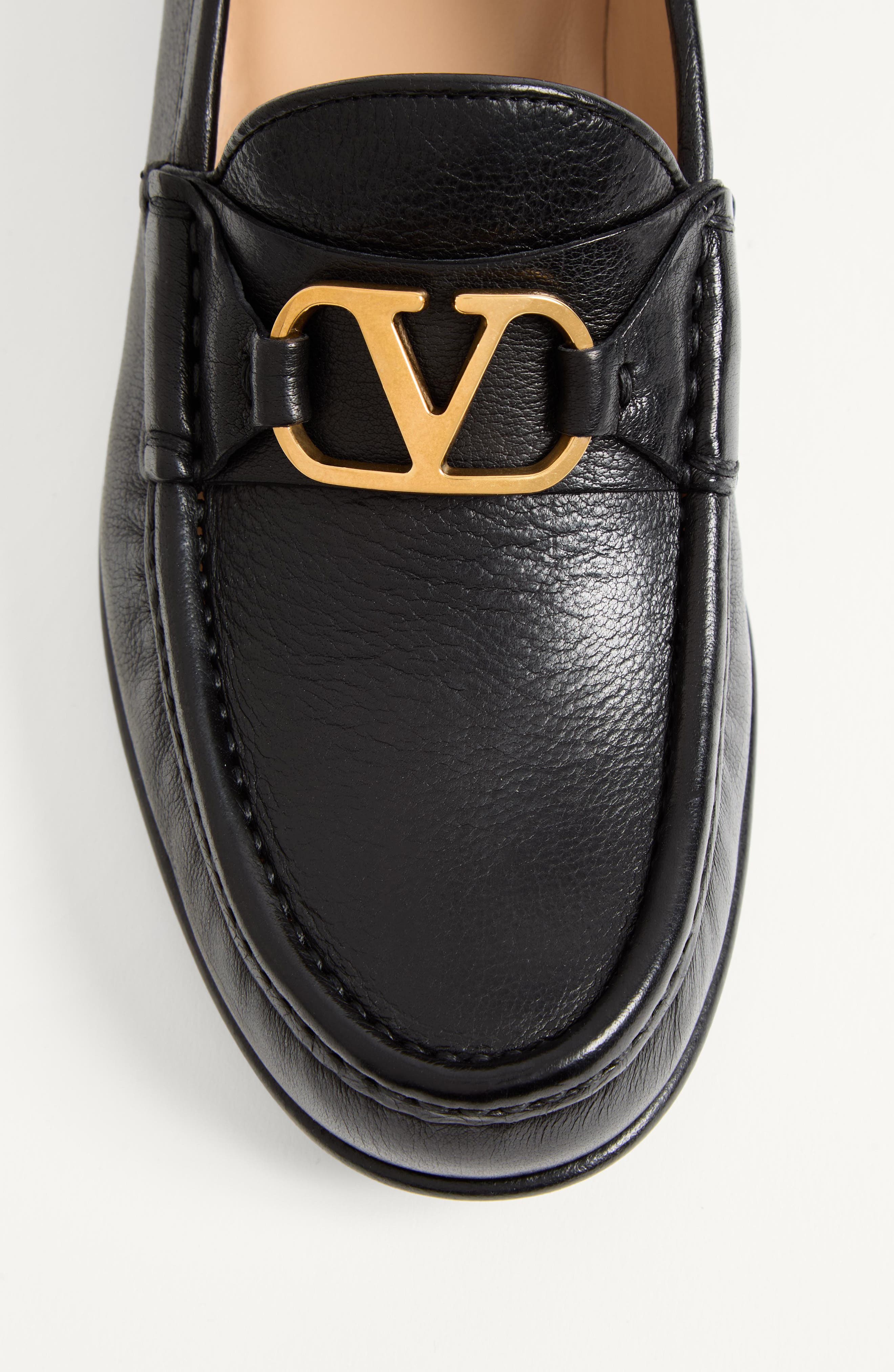 Valentino Garavani VLOGO Signature Loafer, Alternate, color, 0No Nero