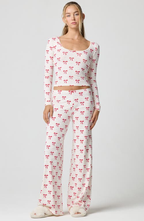 Florence By Mills Holidaze Rib Sleep Top In White