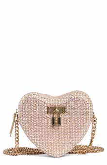Kurt Geiger London Brixton Crystal Heart Box Clutch
