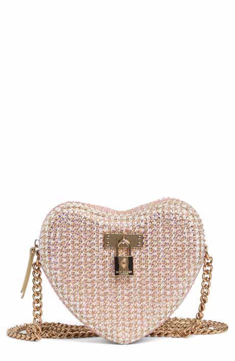 Kurt Geiger London Brixton Crystal Heart Box Clutch