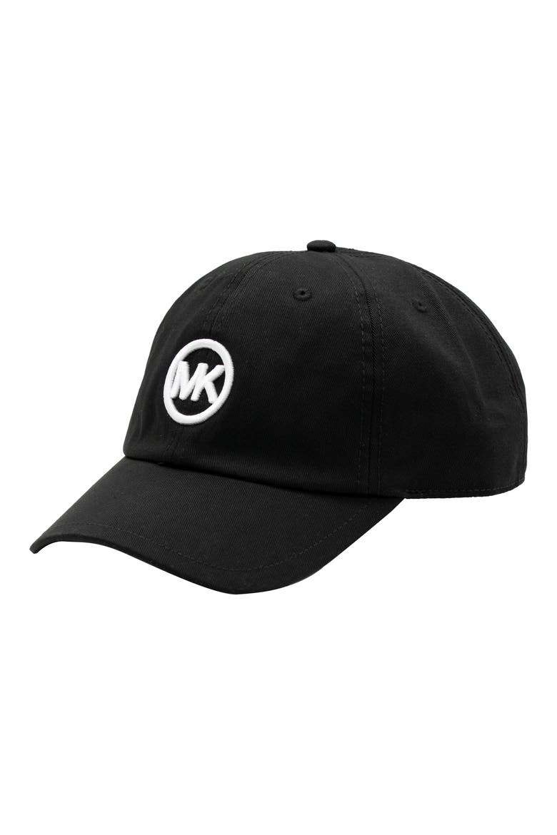 Logo Baseball Cap, Main, color, BLACK