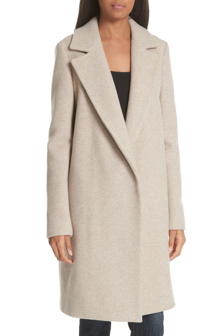 Clairene Hawthorne Wool Cashmere Coat, Main, color, OATMEAL MELANGE