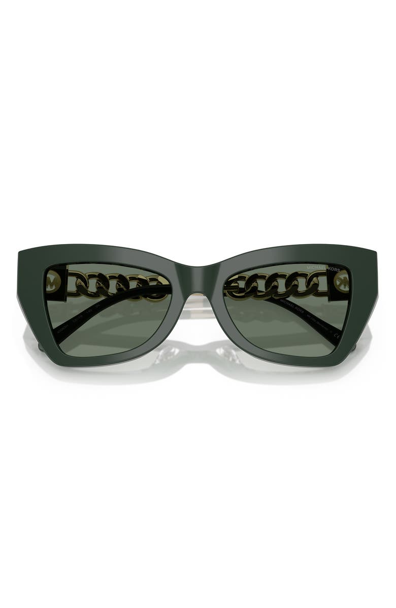Michael Kors Montecito 52mm Cat Eye Sunglasses, Alternate, color, Green