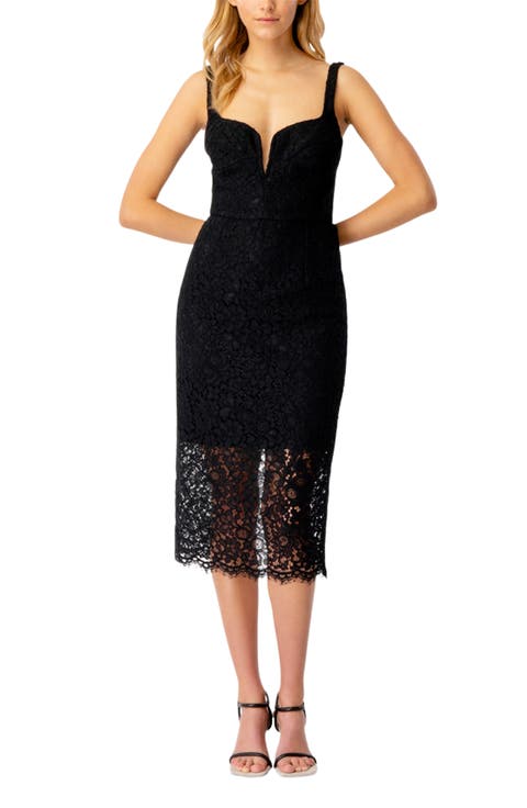Adeline Cotton Blend Midi Dress
