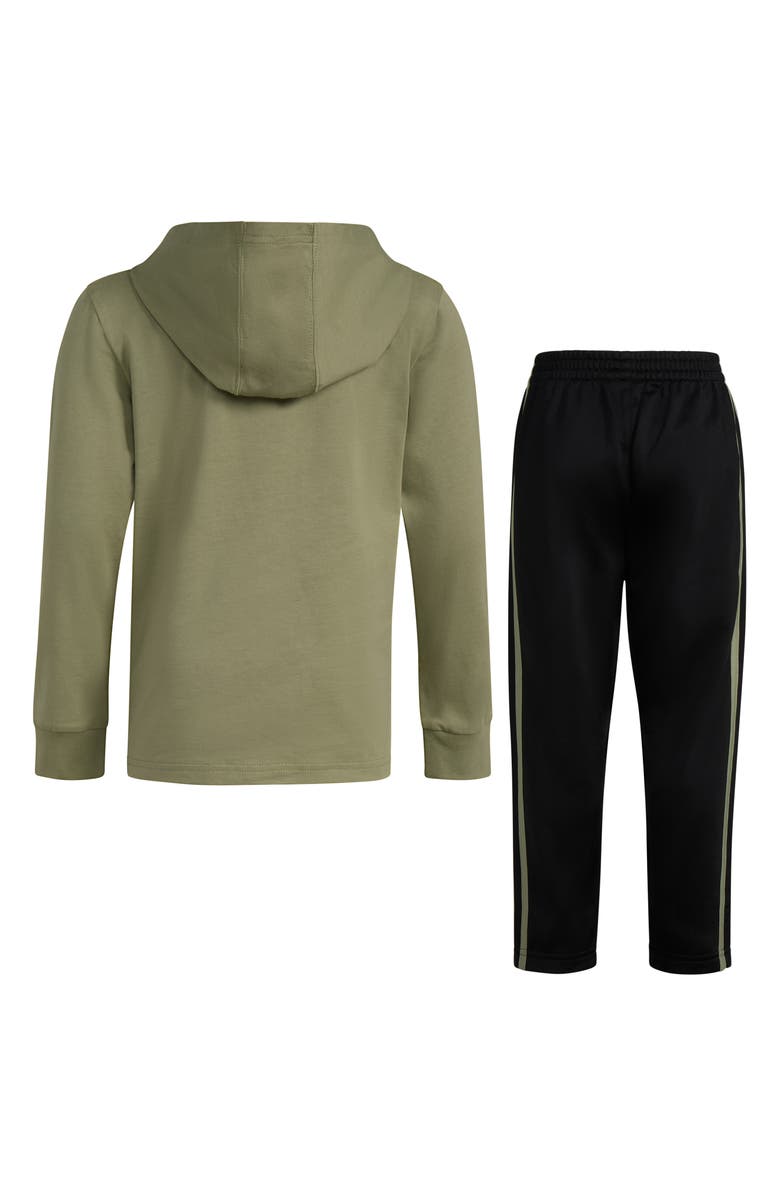 adidas Kids' Long Sleeve Hooded T-Shirt & Track Pants Set, Alternate, color,