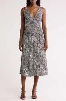 Loveappella Ruched Midi Dress