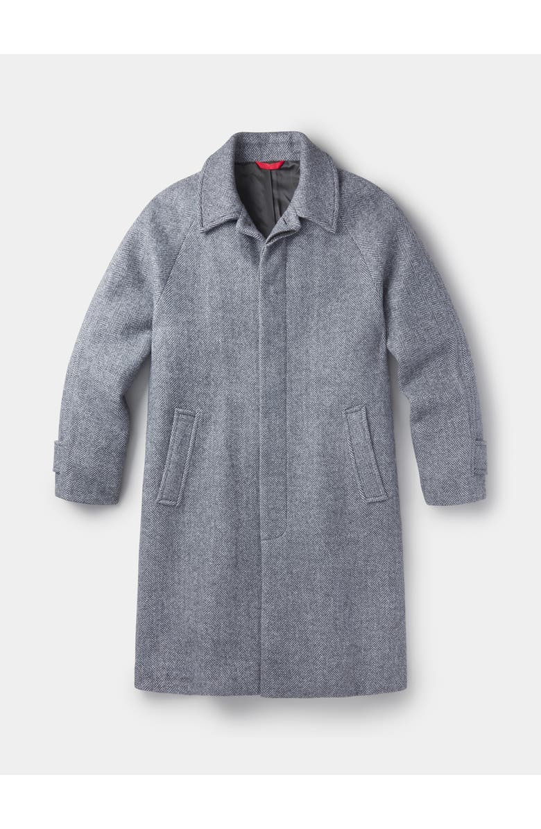 Aubin Dawes Wool Blend Overcoat, Alternate, color, Grey Herringbone