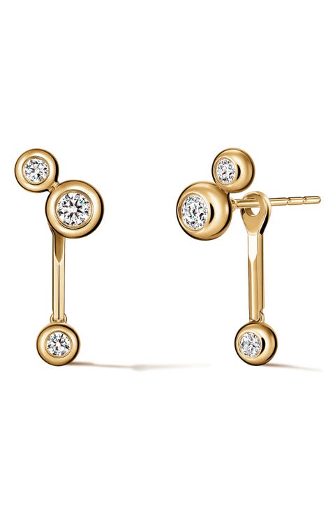 Dream 18k Gold Diamond Drop Earrings
