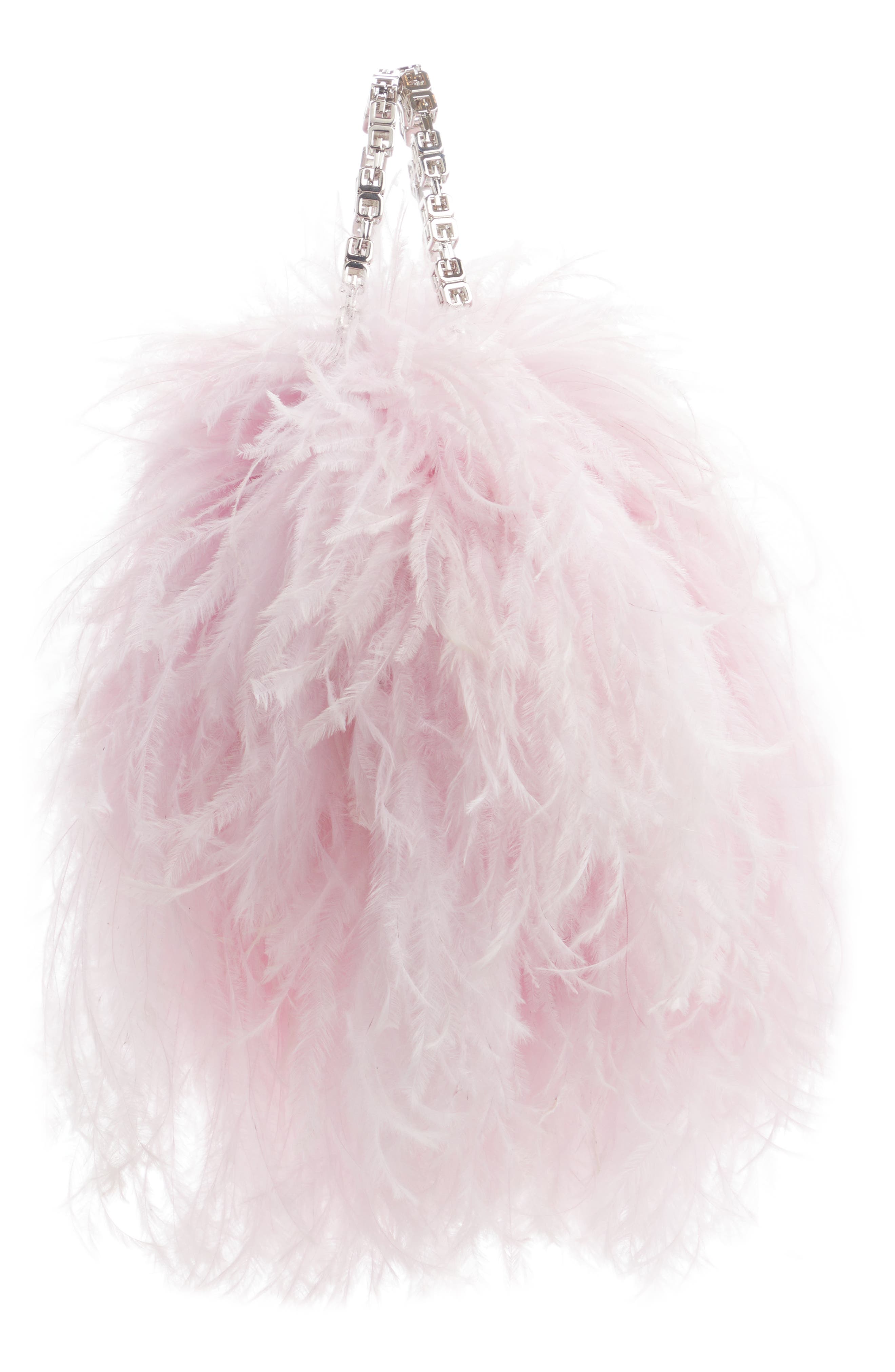 Givenchy Mini Kenny Ostrich Feather Handbag, Alternate, color, 