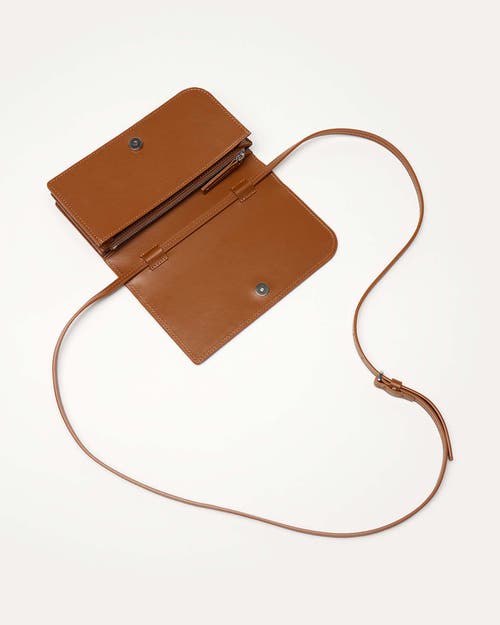Want Les Essentiels De La Vie Want Les Essentiels Arch Smooth Leather Wallet On Strap In Cuero