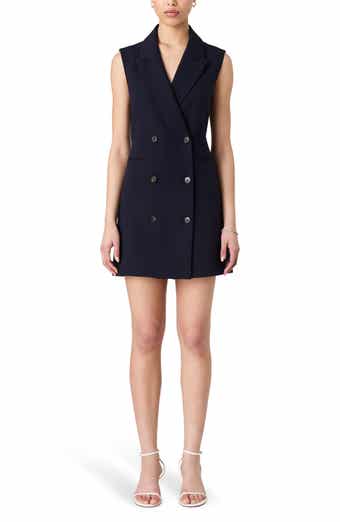 French Connection Whisper Sleeveless Blazer Dress