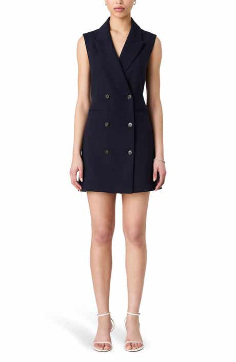 French Connection Whisper Sleeveless Blazer Dress
