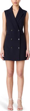 French Connection Whisper Sleeveless Blazer Dress