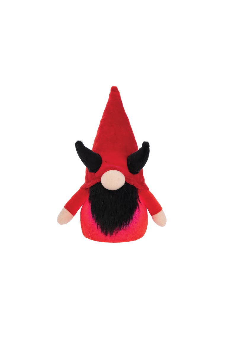 Cute Evil Halloween Decorative LED Gnome, Main, color, Red