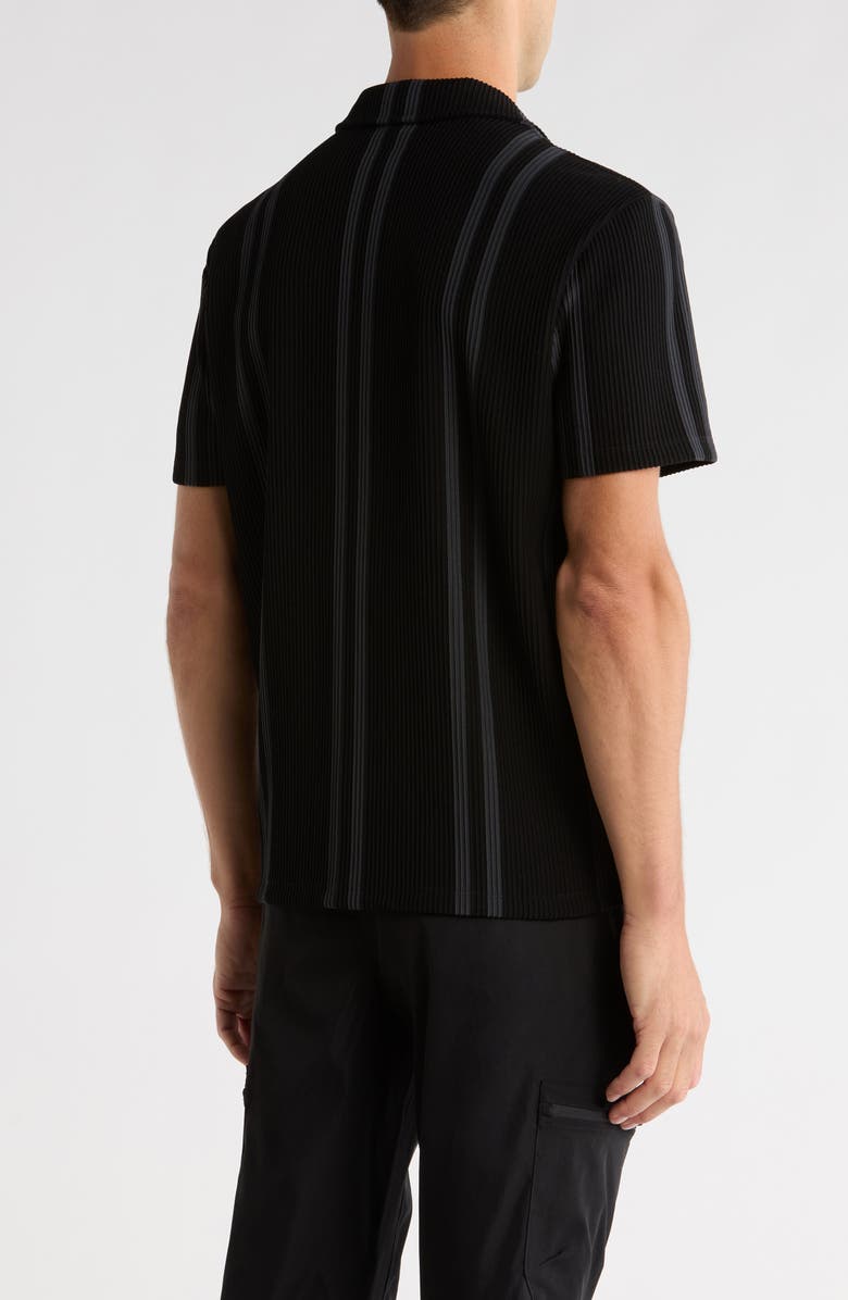 Tahari Camp Shirt, Alternate, color, Black/ Steel Grey