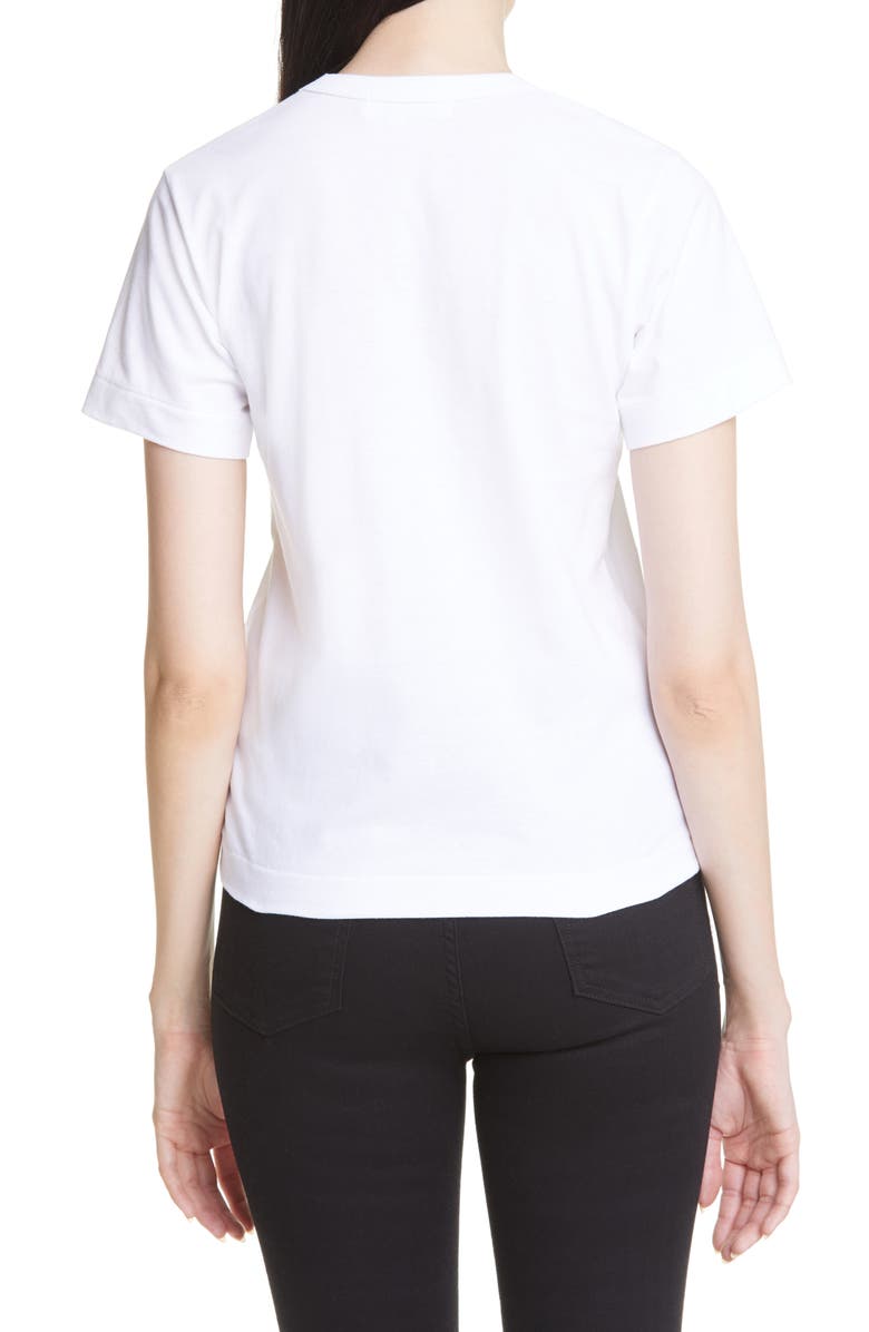 Comme des Garçons PLAY Heart Graphic Tee, Alternate, color, 