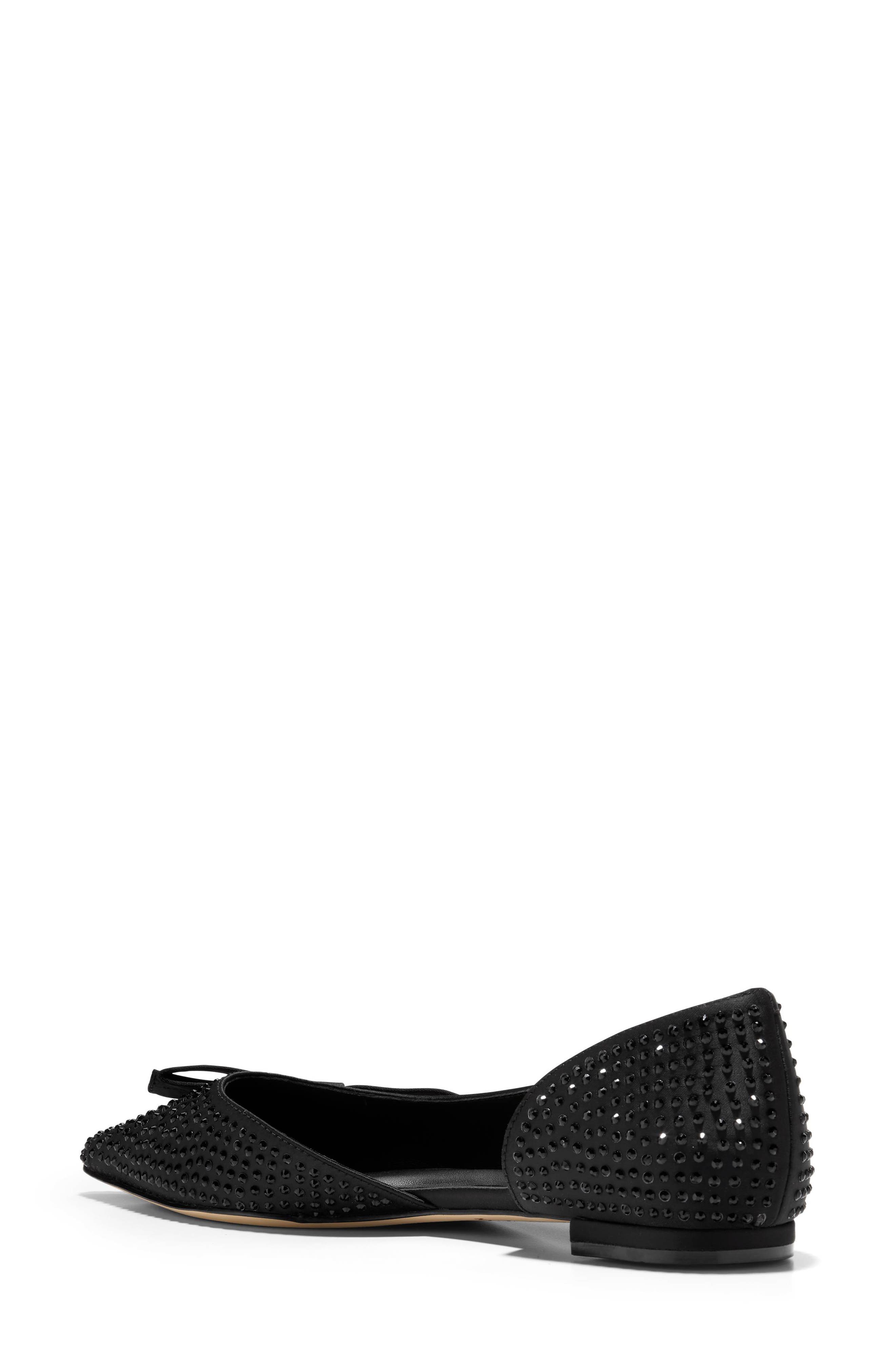 Cole Haan Noella Bow Satin Skimmer Flat, Alternate, color, 