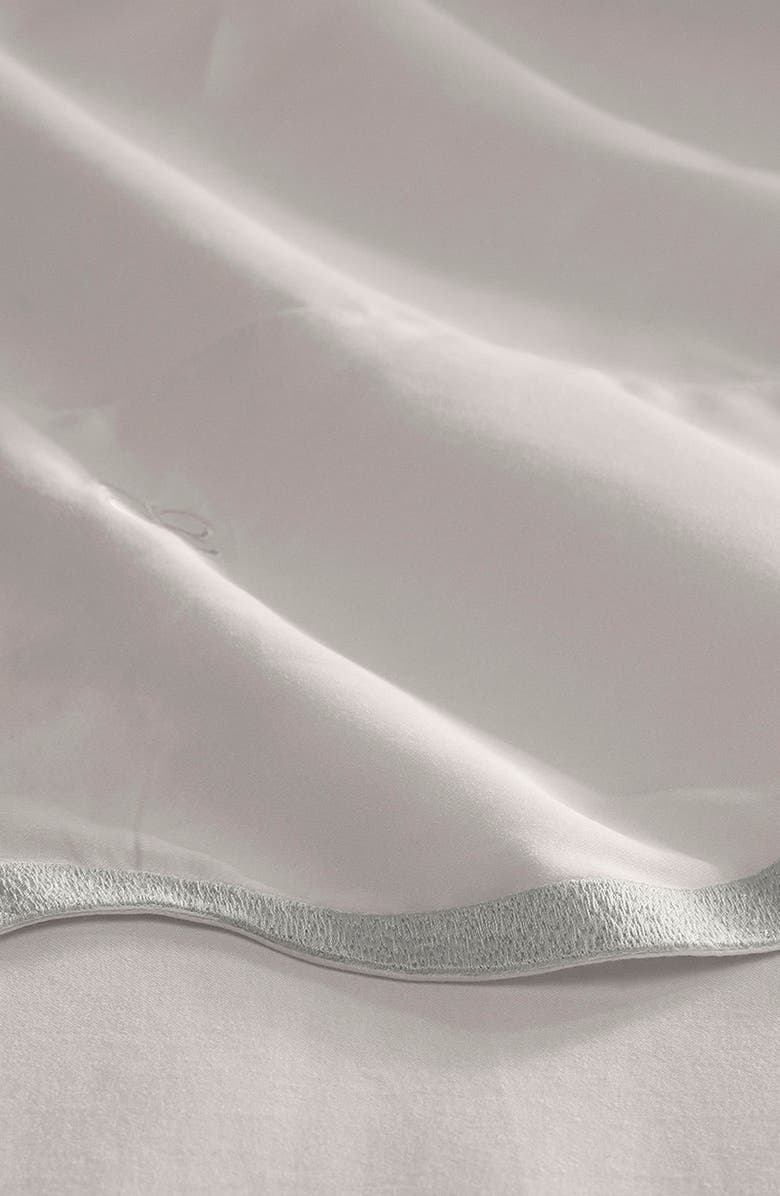 Boll & Branch Signature Curved Edge Organic Cotton Sheet Set, Alternate, color, White/ Mist