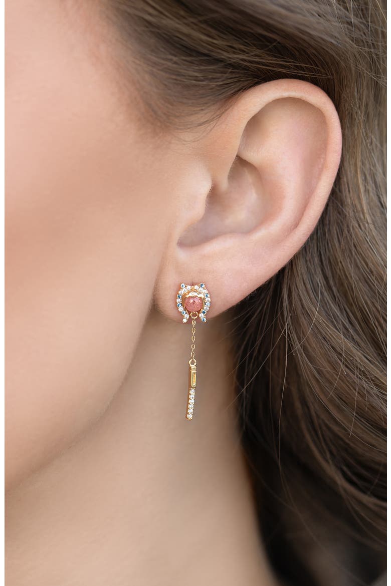 Star Wars™ Ahsoka Tano™ Drop Earrings, Alternate, color, GOLD