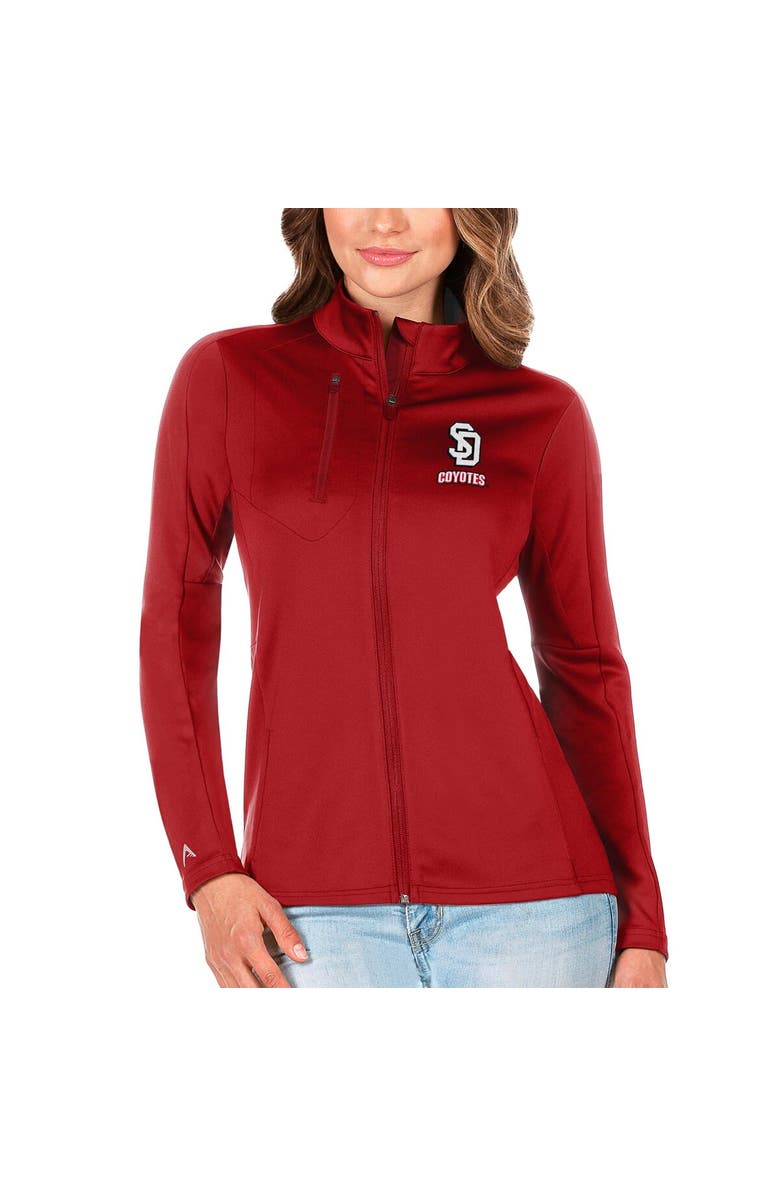 ANTIGUA Women's Antigua Red South Dakota Coyotes Generation Full-Zip Jacket, Main, color,