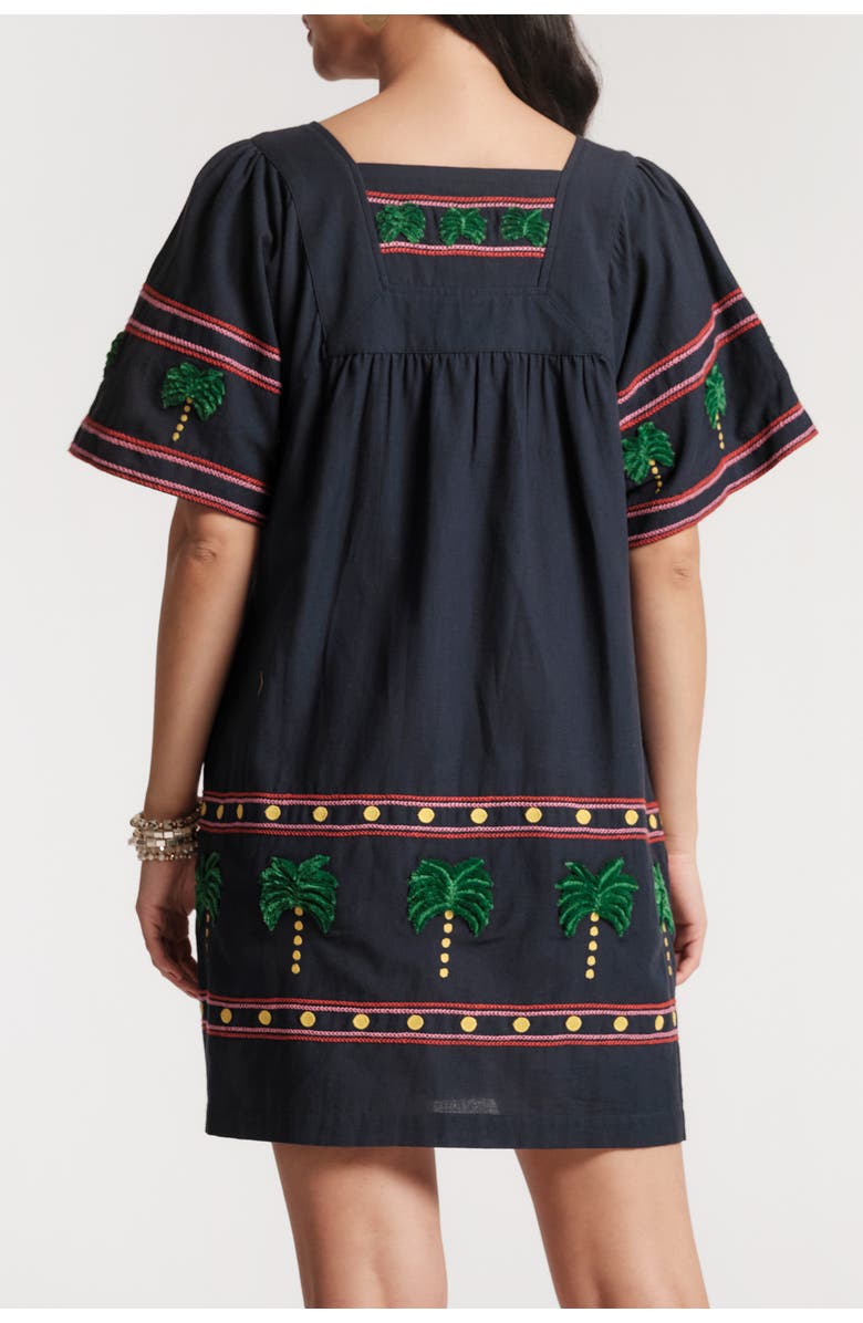 Frances Valentine Picnic Mini Palm Tree, Alternate, color, Navy/Multi