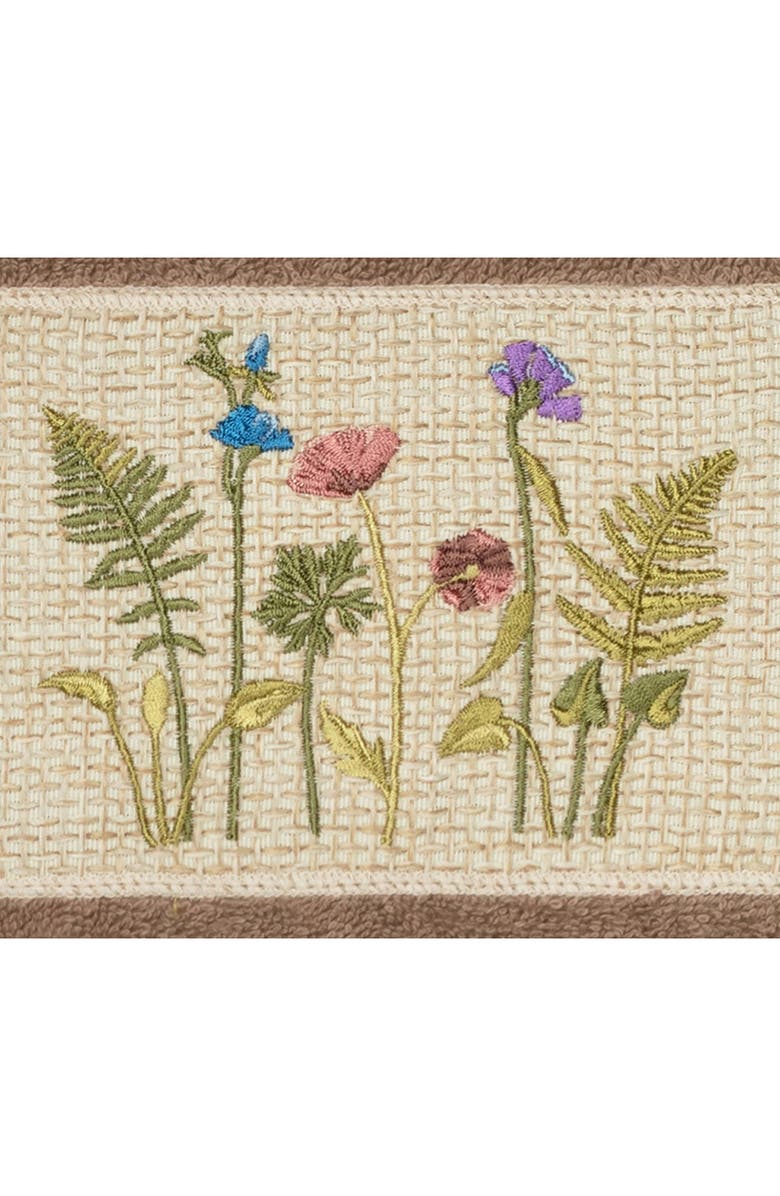 Linum Home Textiles Serenity Embellished Hand Towel - Set of 2 - Latte, Alternate, color, Latte