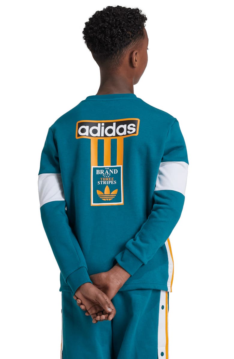 adidas Kids' Logo Graphic Sweatshirt, Alternate, color, 