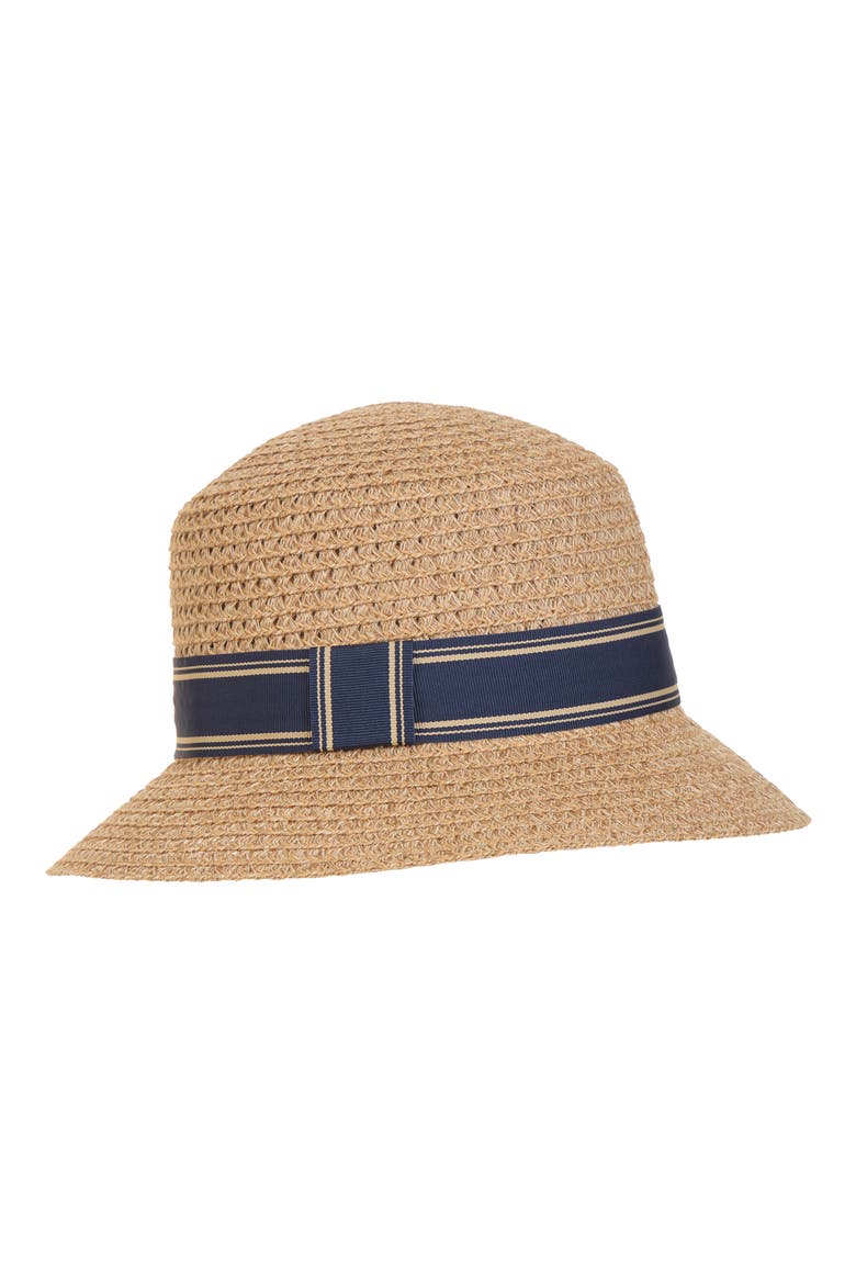 Straw Open Weave Cloche, Alternate, color, NATURAL