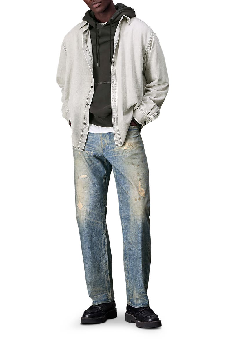 rag & bone Fit 4 Miramar Print Cotton Canvas Baggy Jeans, Alternate, color, 