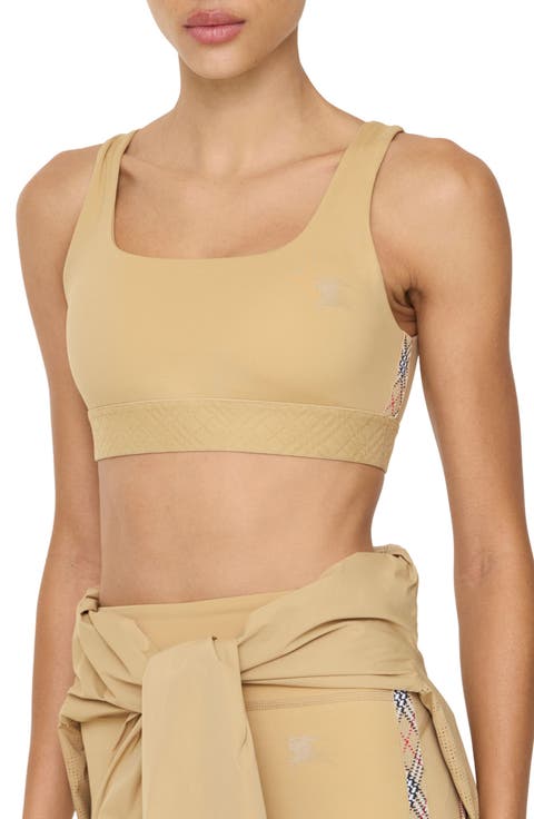 Alana EKD Check Detail Sports Bra