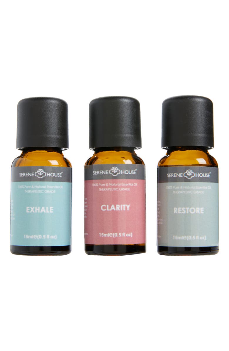 SERENE HOUSE Restore & Healing 3-Pack Essential Oils, Main, color, Multi