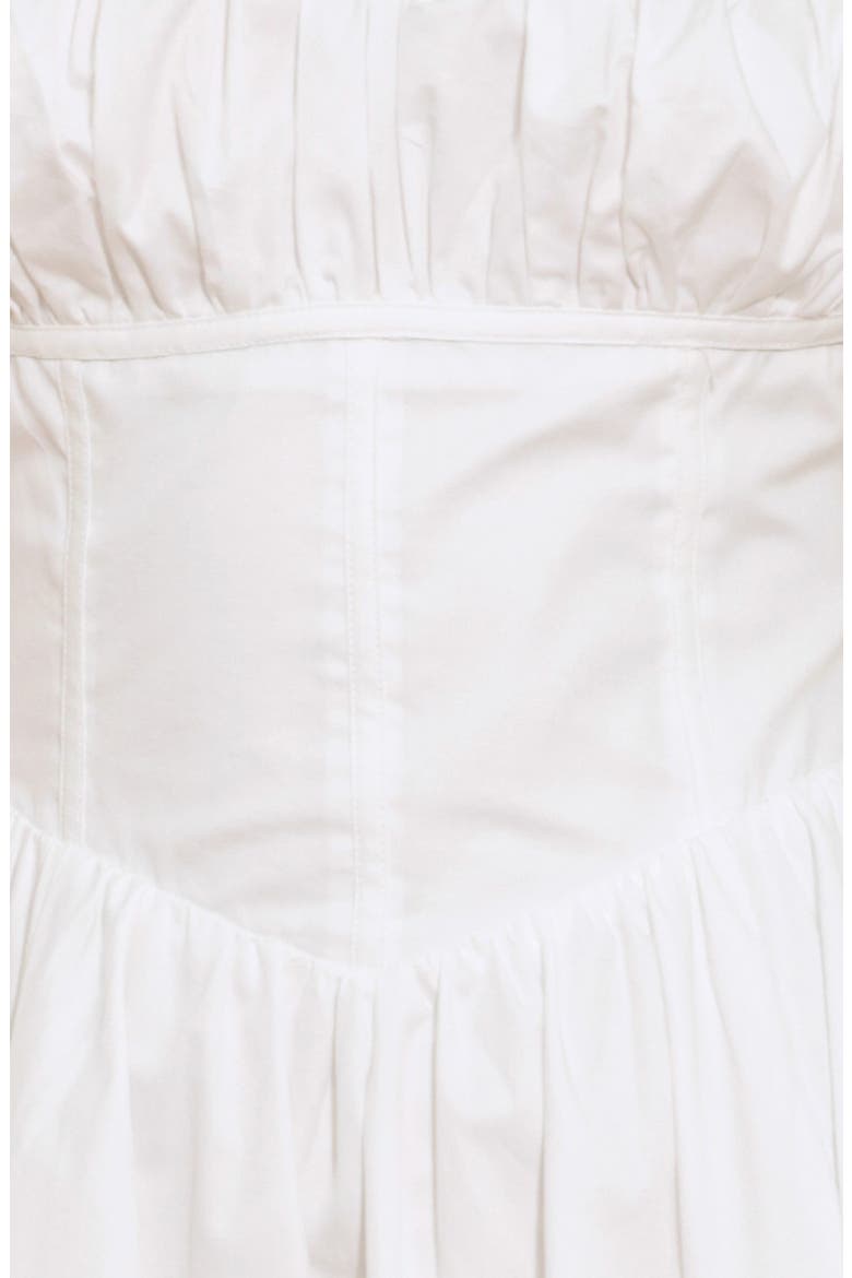 Cotton Midi Dress, Alternate, color, WHITE