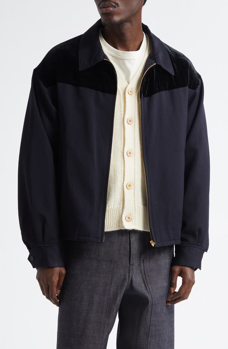 VISVIM Mayfield Swing Zip Jacket, Main, color, Navy