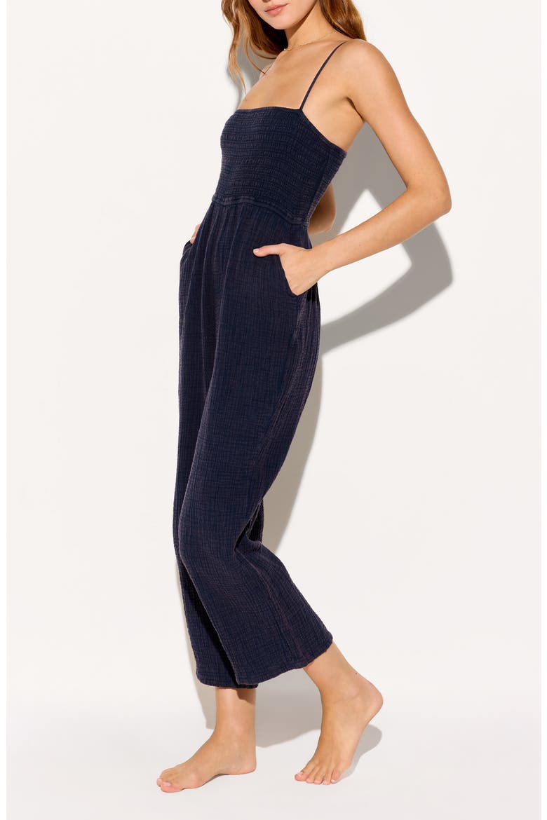 Gisele Cotton Gauze Jumpsuit, Alternate, color, INDIGO