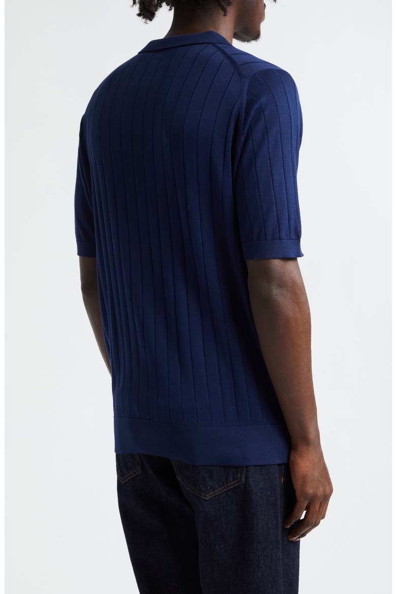 Roper Skipper Cotton Polo Sweater, Alternate, color, FRENCH NAVY