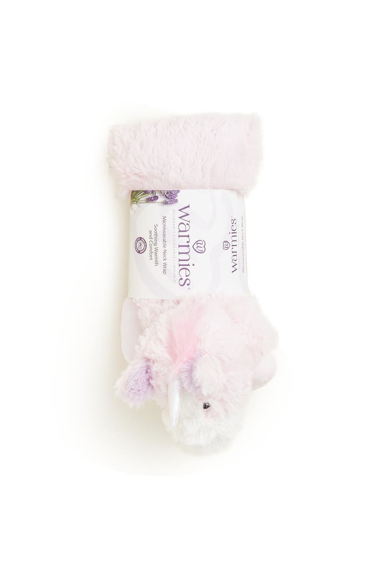 Unicorn Plush Neck Wrap, Alternate, color, Light Pastel Pink