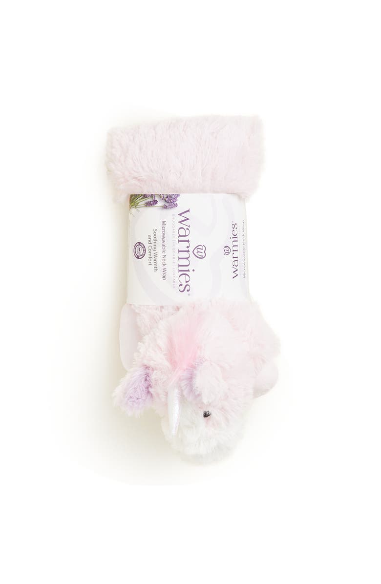 Warmies Unicorn Plush Neck Wrap, Alternate, color, Light Pastel Pink