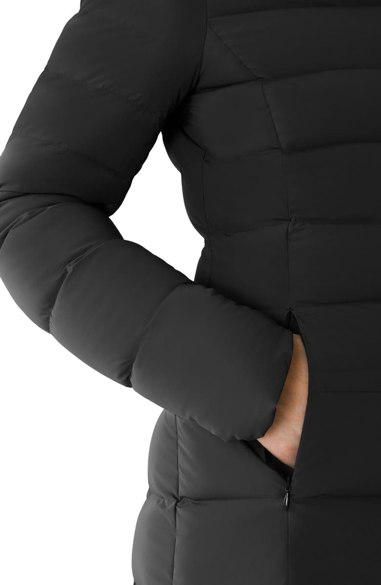 Soia & Kyo Judy Water Resistant 700 Fill Power Hooded Down Coat, Alternate, color, Black