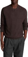 Vince Geometric Jacquard Wool & Cotton Blend Crewneck Sweater
