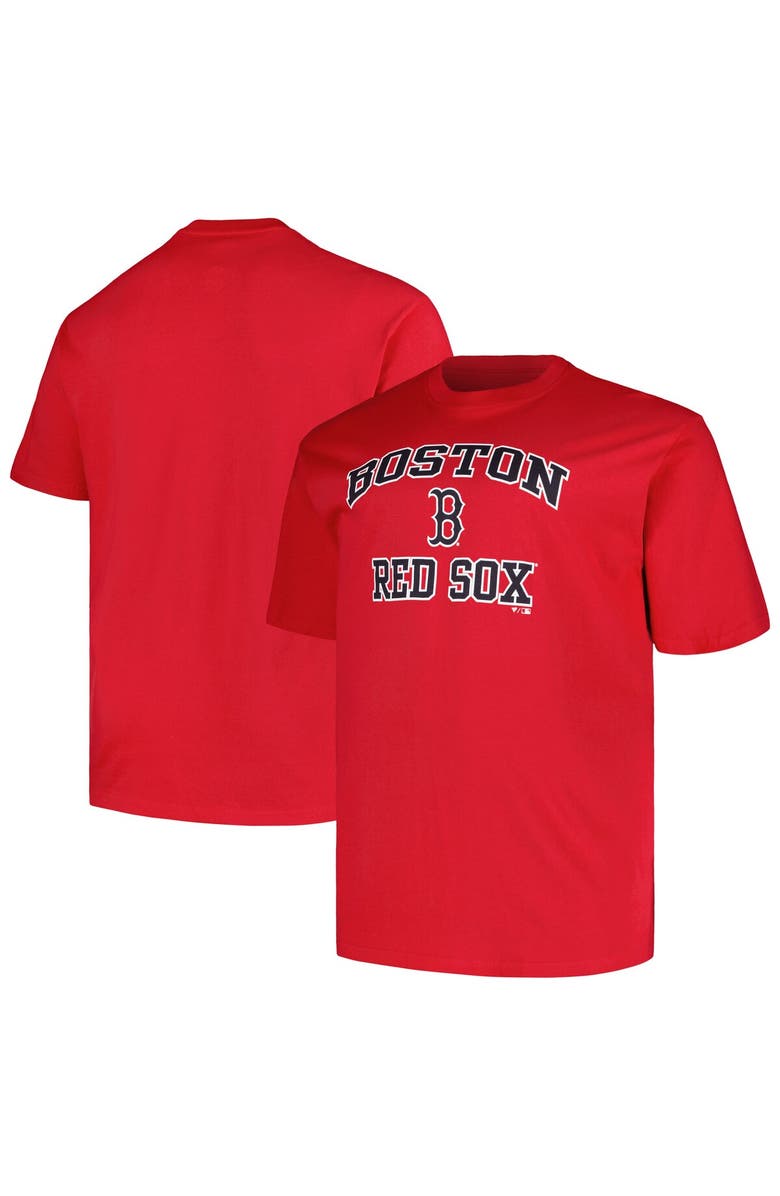 FANATICS Men's Fanatics Branded Red Boston Red Sox Big & Tall Heart T-Shirt, Main, color, 